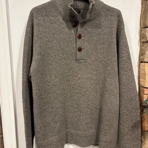 J. Crew Men's Wool Turtleneck Sweater in Gray
